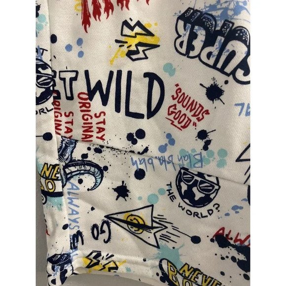 KIDS SHORTS SIZE 10 BOYS GIRLS RAD SAYINGS COOL GRAPHICS - Picture 3 of 8